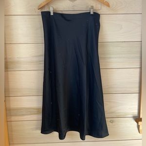 J Crew Gwyneth Slip Skirt size small in black in perfect condition